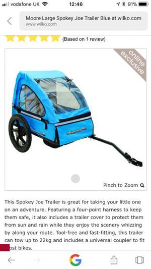 spokey joe bike trailer