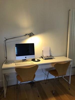 Ikea Besta Burs Desk High Gloss White 180cmx40cm Posot Class