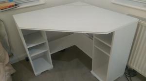 Ikea Borgsjo Corner Desk White Posot Class