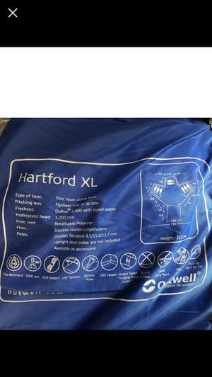 Outwell Hartford Xl With Footprint Carpet And Extension Tipton Dudley