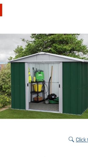 Yardmaster hercules deluxe pent metal shed 6x4ft | Posot Class