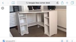 White Ikea Galant Bekant Desk Posot Class