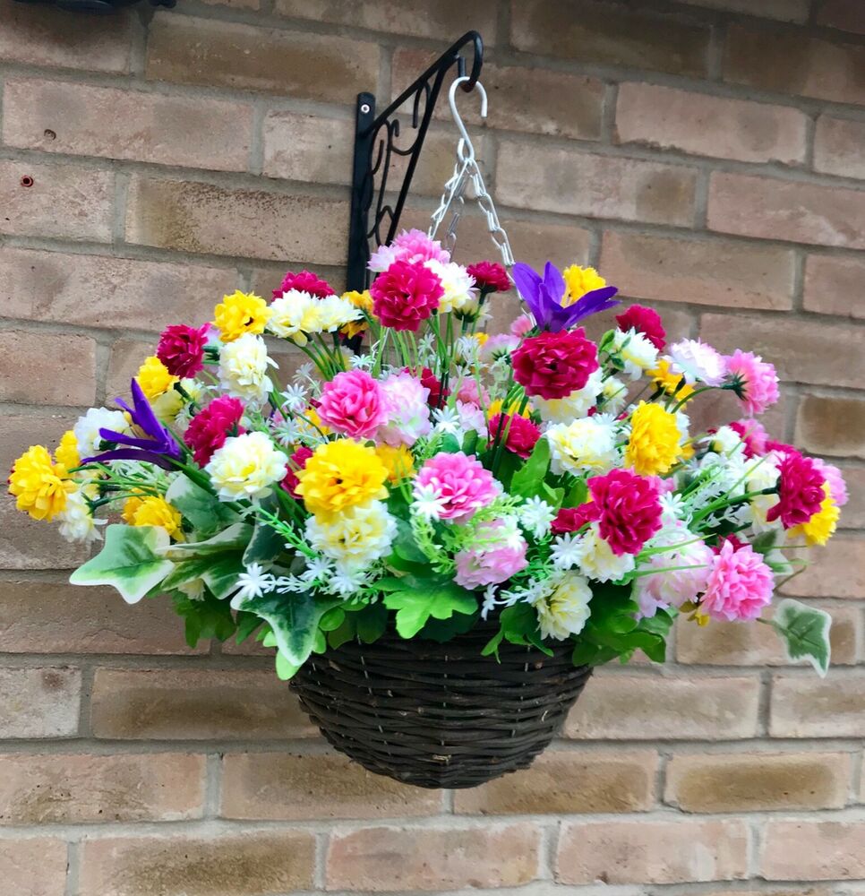 Hanging Basket Tree Posot Class   Colourful Ready To Hang Artificial Flower Hanging Basket 20190217034045 