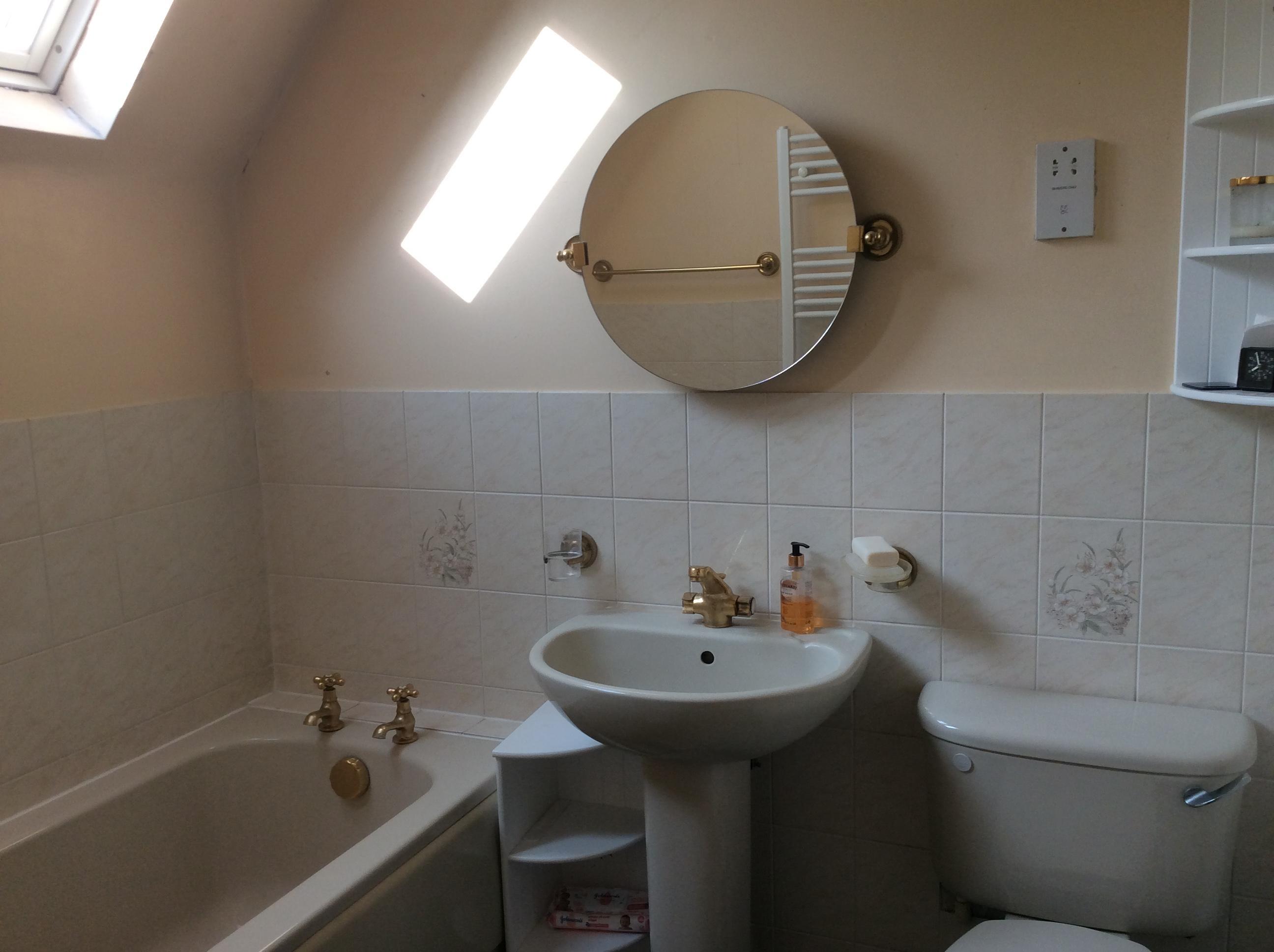 champagne coloured bathroom sink