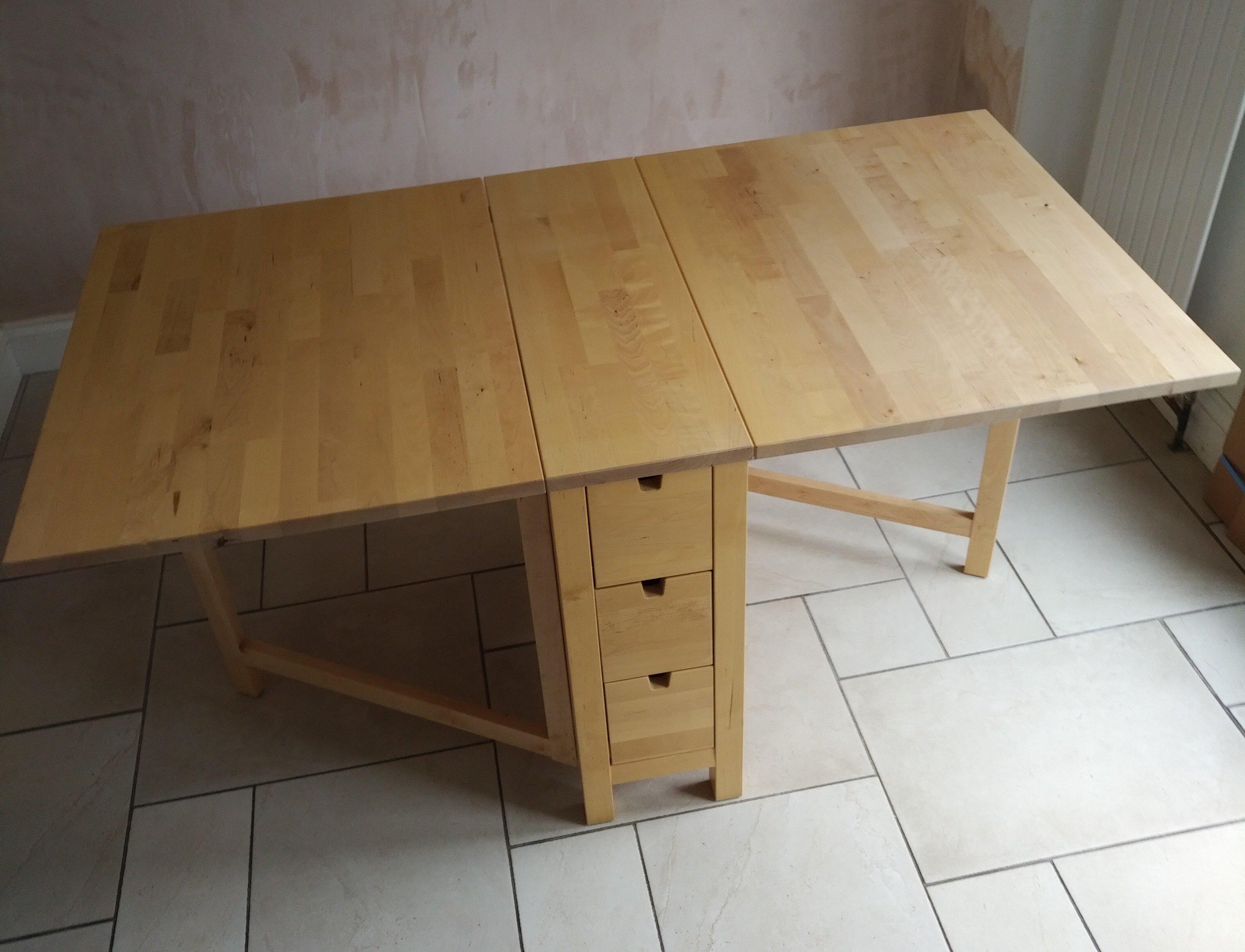 Folding table ikea norden gateleg table Posot Class