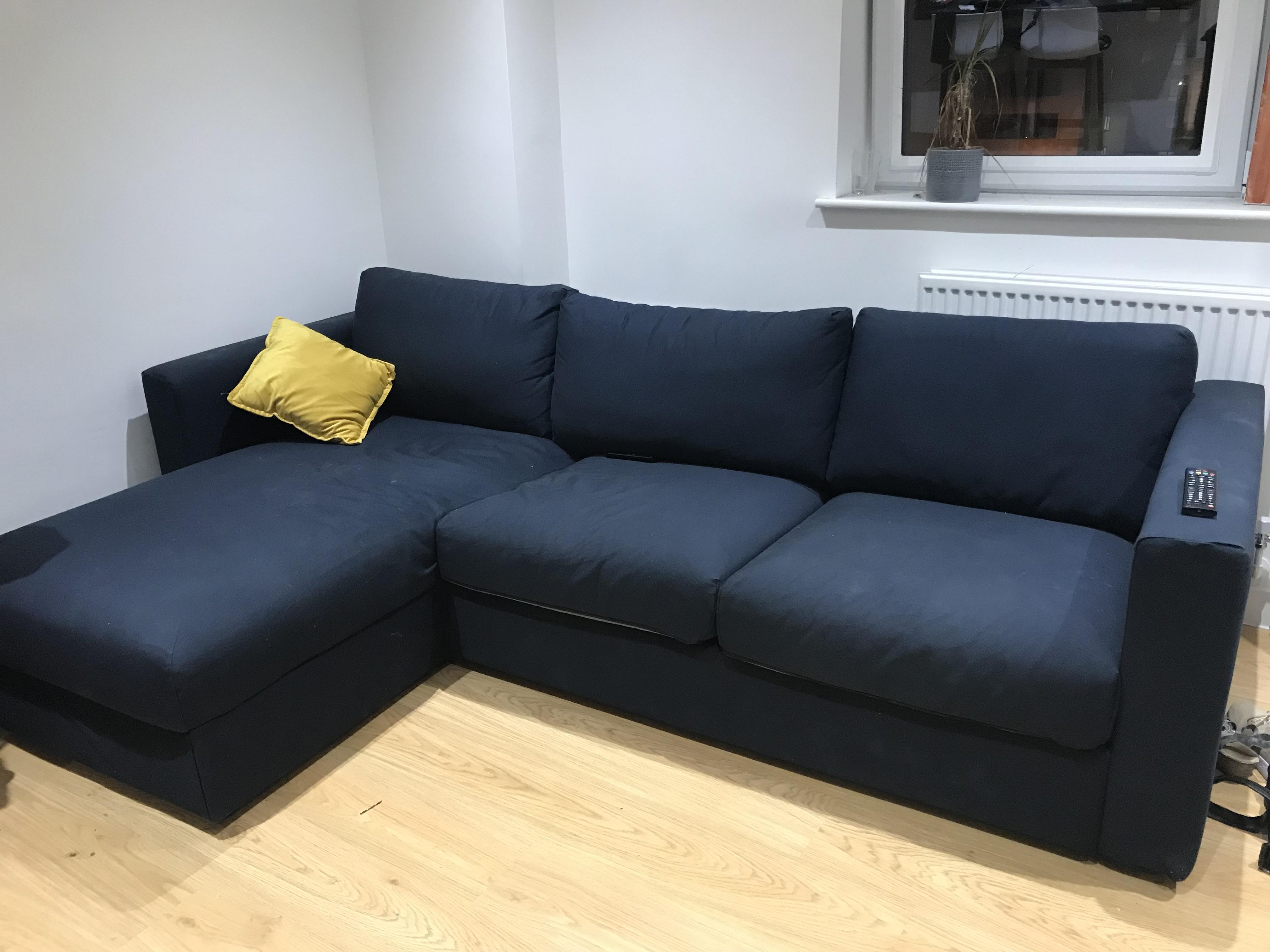 ikea small leather corner sofa