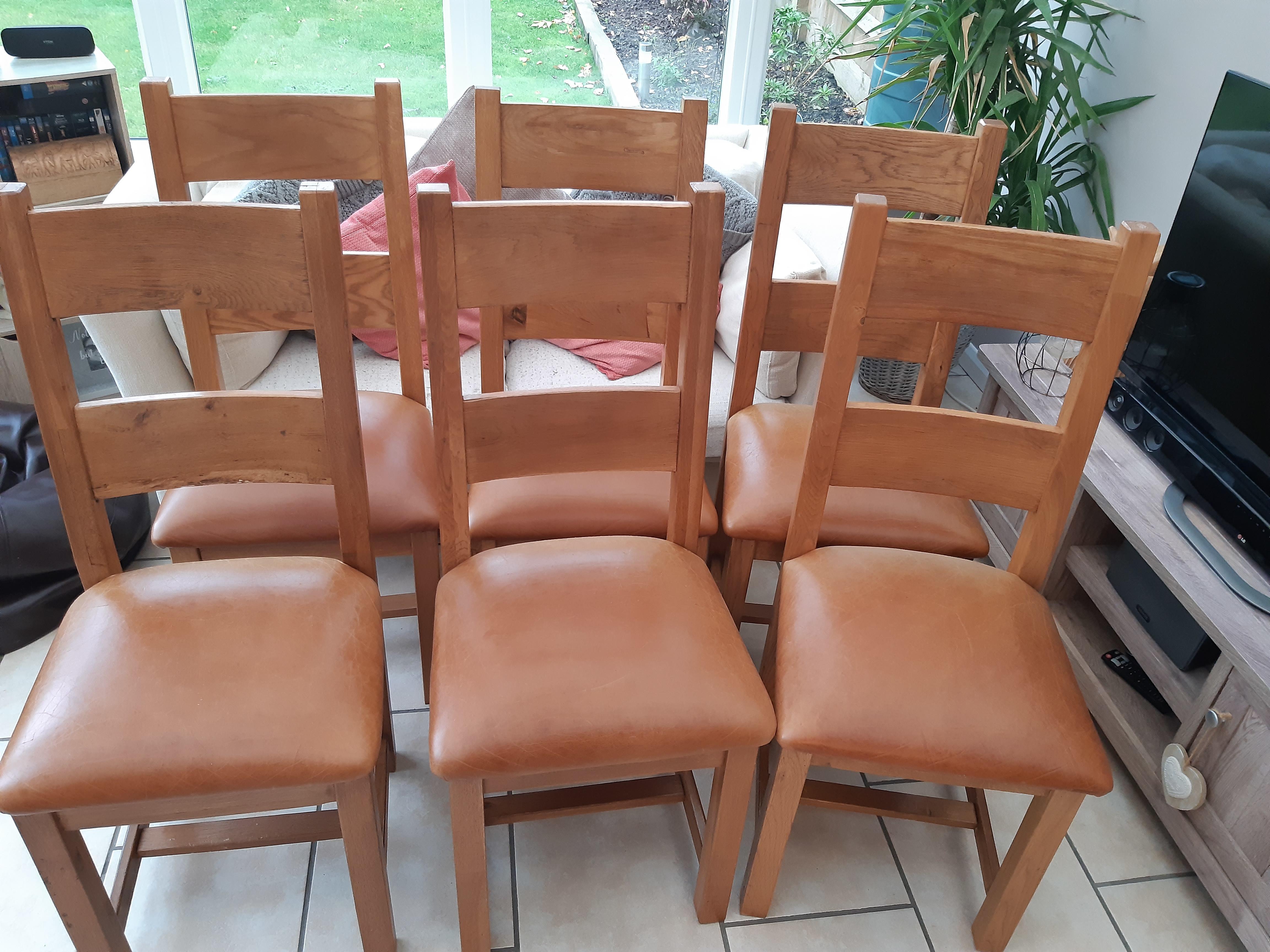 4 x cherry wood dining chairs great condition 🥇 | Posot Class