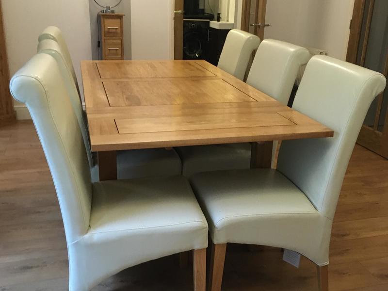 limed oak dining room set