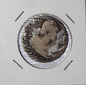 Moneda de 2 reales, Carlos IV, , ceca de Guatemala (NG),
