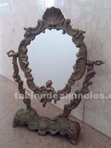 Espejo antiguo de bronce