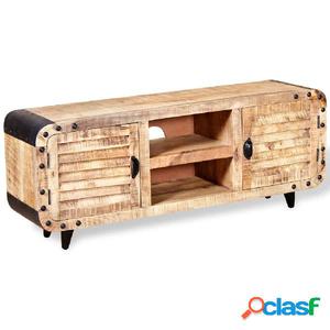 Mueble para la TV de madera de mango rugosa 120x30x50 cm