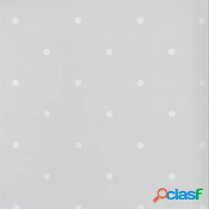 Fabulous World Papel de pared Dots gris y blanco 67105-1
