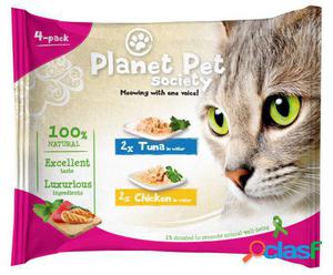 Planet Pet Snack para Gato Pouch Pack Atun y Pollo 200 GR