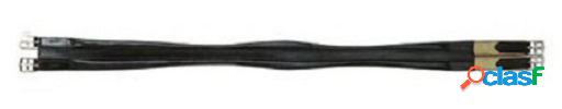 Galequus Cincha Cuero Moldeada elástica Negro 105 cm