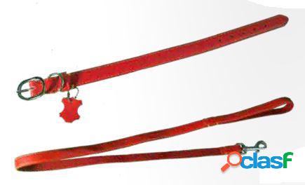 Arquivet Collar Piel Liso Rojo T-3
