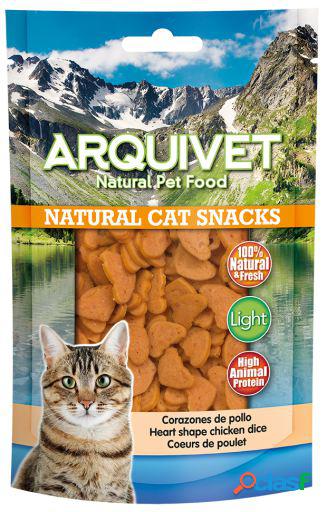 Arquivet Snack Natural para Gatos Corazones de Pollo 65 GR