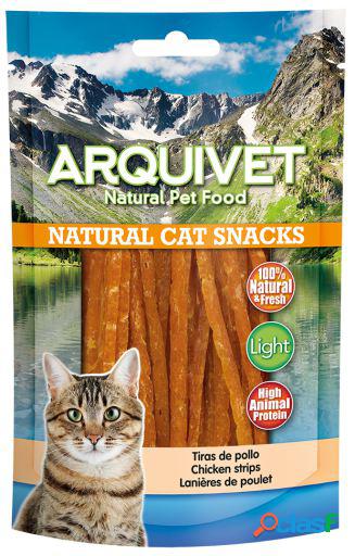Arquivet Snack Natural para Gatos Tiras de Pollo 65 GR
