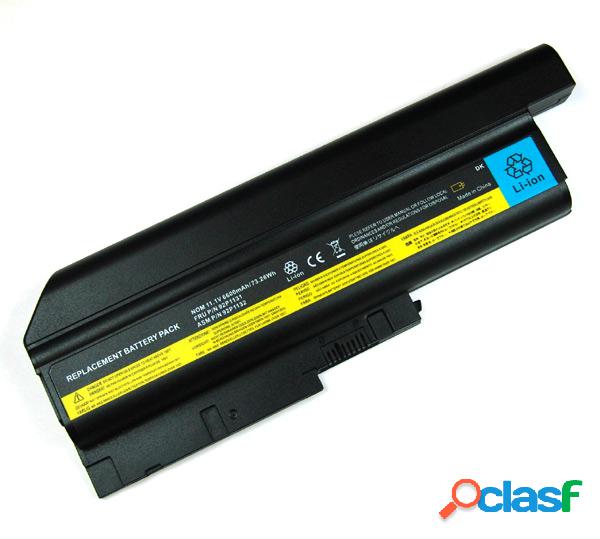 Bateria para Ibm ThinkPad T60, R60 serie, 6600 mAh