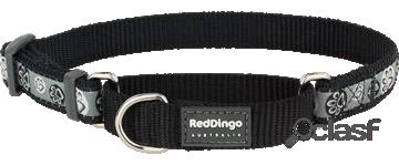 Red Dingo Collar Style Paw Impression Negro 1.2x20-32 cm