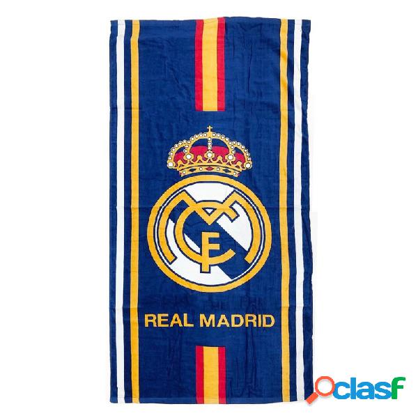 Toalla Real Madrid algodón 150x75cm azul bandera España