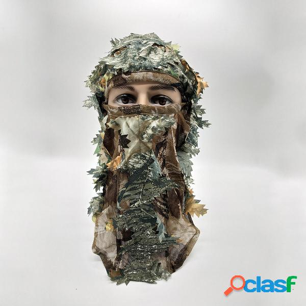 Capucha bufanda de caza camuflaje adulto cara Mascara 3D
