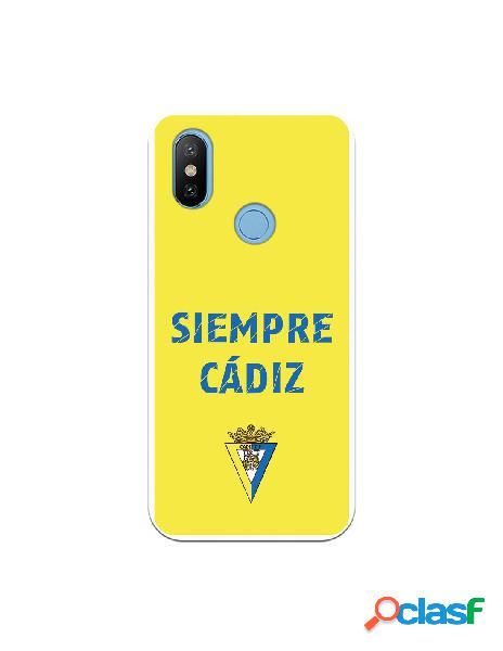 Carcasa para Xiaomi MI A2 Cádiz CF Siempre Amarillo -