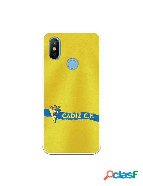 Carcasa para Xiaomi MI A2 Cádiz CF Textura sobre Amarillo -