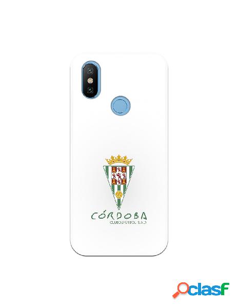 Carcasa para Xiaomi MI A2 Córdoba CF Fondo Blanco -