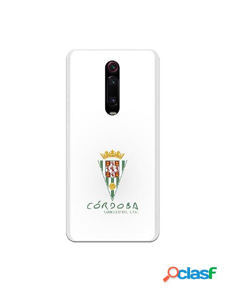 Carcasa para Xiaomi Mi 9T Córdoba CF Fondo Blanco -