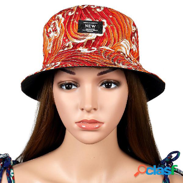 Hombre Mujer Summer Street Double-faced Fisherman Sombrero