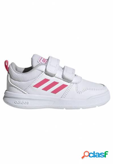 Adidas - Zapatilla deporte blanca rosa bebe tensaur I
