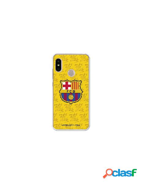 Carcasa Oficial Escudo FC Barcelona Amarillo Xiaomi Mi A2