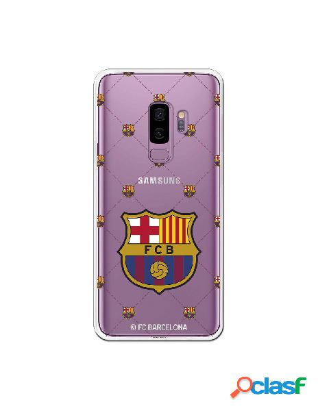 Carcasa Oficial FC Barcelona Escudos Malla para Samsung