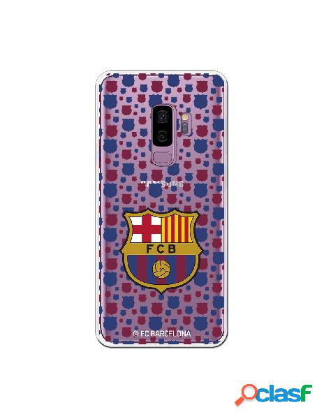 Carcasa Oficial FC Barcelona Mini Escudos para Samsung