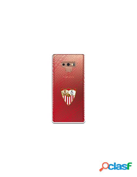 Carcasa Oficial Sevilla FC Ondas transparente para Samsung