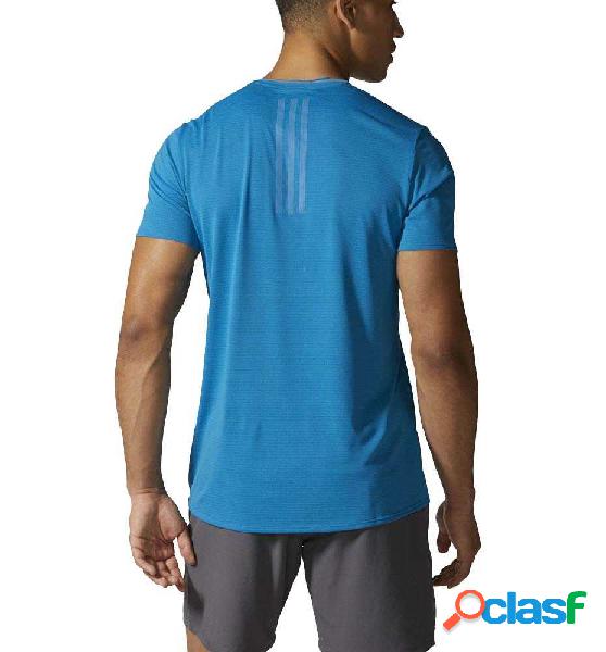 Camiseta Running Adidas Sn Ss Tee Azul L