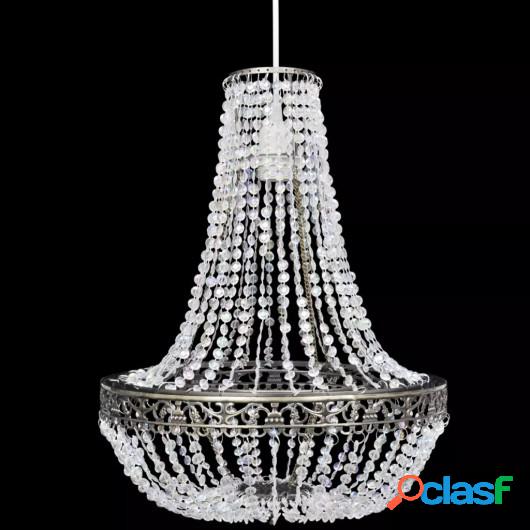 Lámpara colgante elegante con cristales, 36.5 x 46 cm