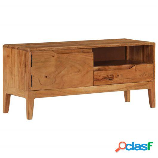 Mueble para TV de madera de acacia maciza 88x30x40 cm