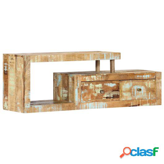 Mueble para la TV 120x30x40 cm madera maciza reciclada