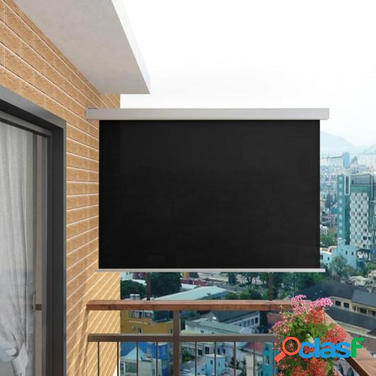 Toldo lateral de balcón multifuncional 180x200 cm negro