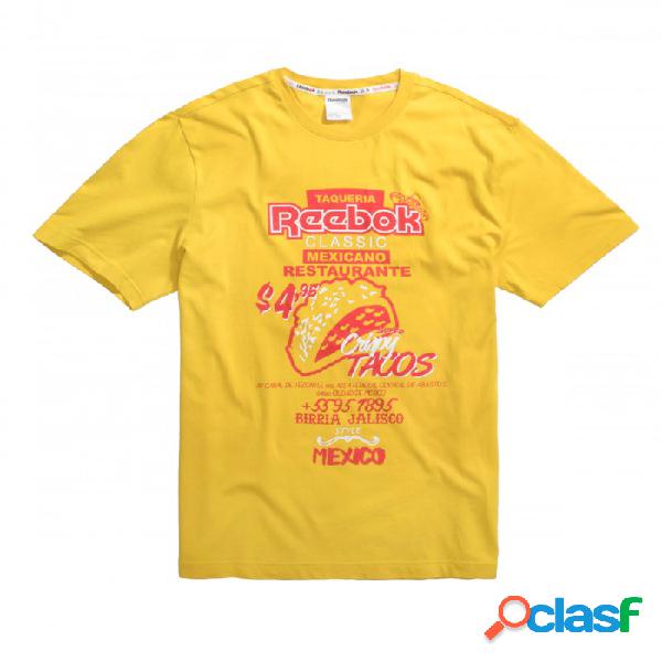 Camiseta Reebok Tacos Tee Amarillo S Small