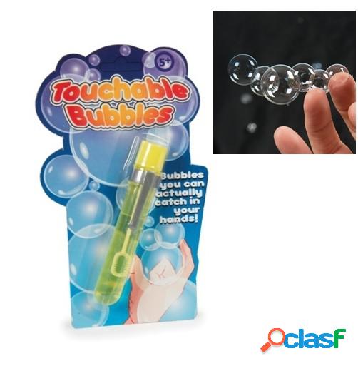 Burbujas de jabon que se pueden tocar