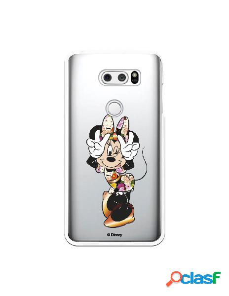 Funda para LG V30S ThinQ Oficial de Disney Minnie Posando -