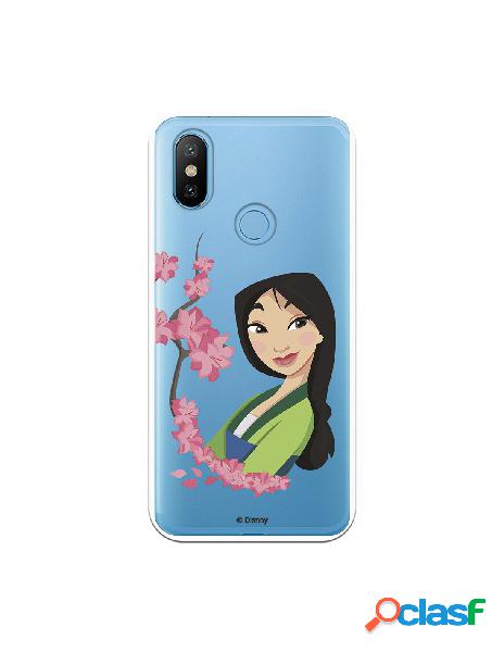 Funda para Xiaomi Mi 6X Oficial de Disney Mulan Amapolas -
