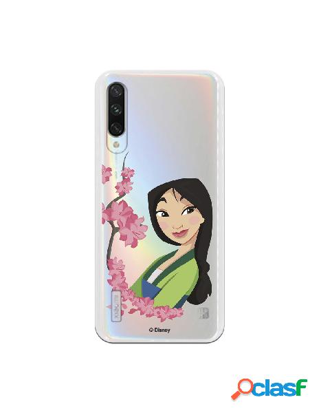 Funda para Xiaomi Mi A3 Oficial de Disney Mulan Amapolas -