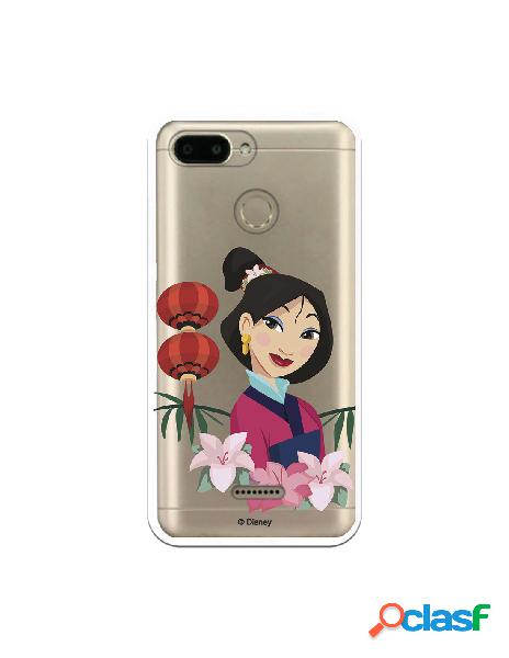 Funda para Xiaomi Redmi 6 Oficial de Disney Mulan Rostro -