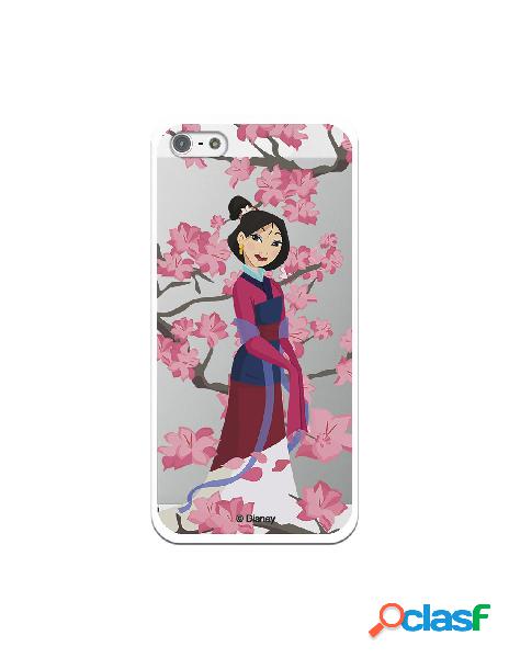 Funda para iPhone 5S Oficial de Disney Mulan Vestido Granate
