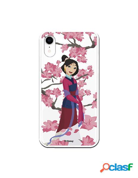 Funda para iPhone XR Oficial de Disney Mulan Vestido Granate