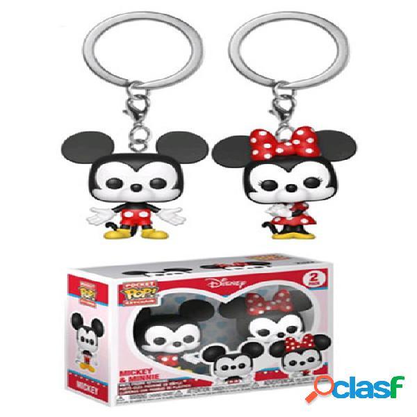 Pack Llavero Pocket Pop Minnie & Mickey Mouse