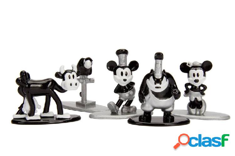 Pack de 5 Figuras Nano Metalfigs Diecast Mickey's 90th 4 cm
